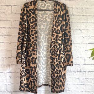 LEOPARD PRINT CARDIGAN MEDIUM